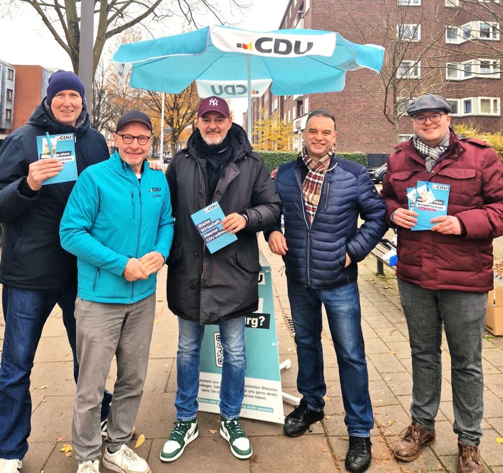 Stephan Gamm Infostand im Wahlkreis